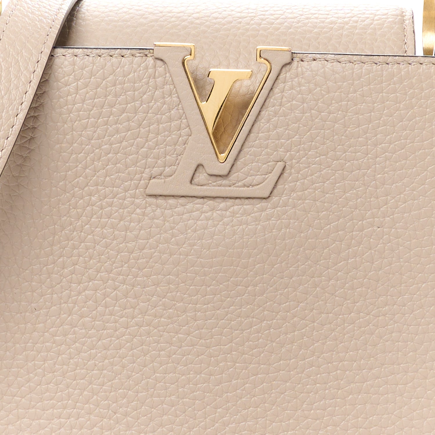 Louis Vuitton Taurillon Capucines BB Galet 7 of 13