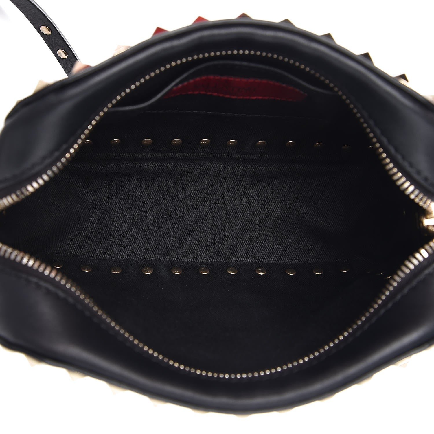 Valentino Garavani Calfskin Rockstud Camera Crossbody Bag Black 5 of 8