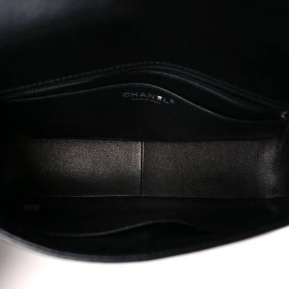 Chanel Calfskin Quilted Large Rock My Shoulder Flap Black 5 of 9