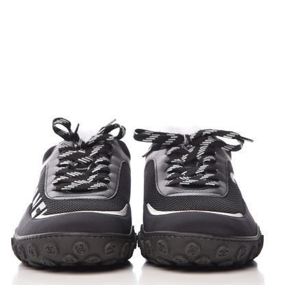 Chanel Calfskin Mesh Lycra Sneakers 41 Black 2 of 9