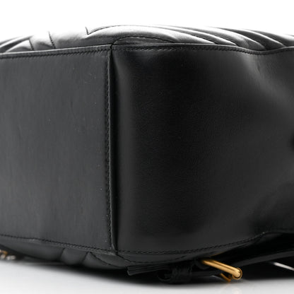 Gucci Calfskin Matelasse GG Marmont Dome Backpack Black 10 of 11