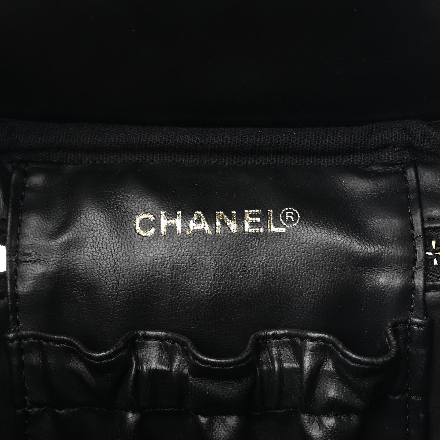 Chanel Caviar Vanity Cosmetic Case Black 6 of 10
