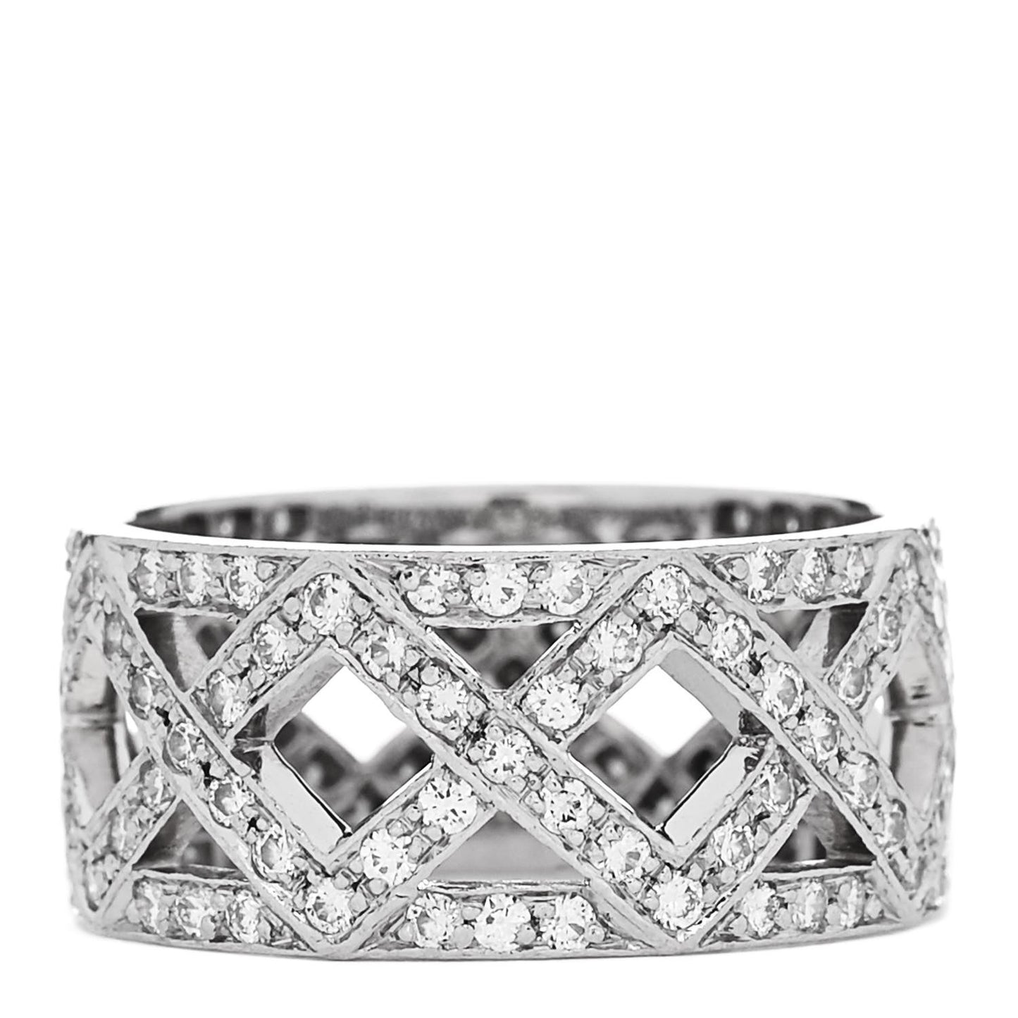 Platinum Diamond Legacy Celebration Braided Band Ring 50 5.25