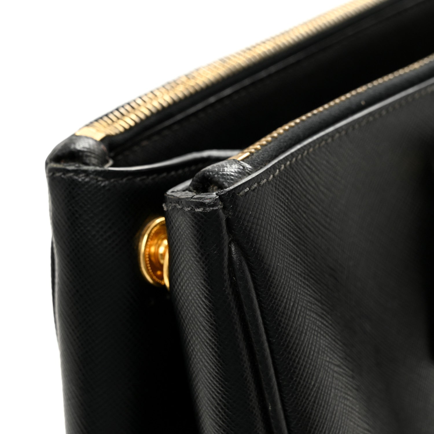 Prada Saffiano Medium Galleria Double Zip Tote Black 12 of 15