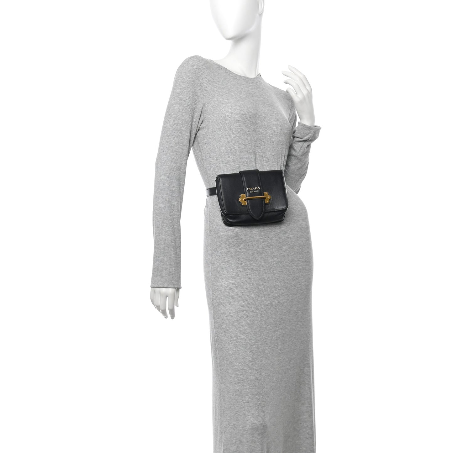 City Calf Cahier Belt Bag Black