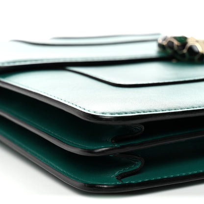 Bulgari Calfskin Large Serpenti Forever Top Handle Emerald Green 9 of 10