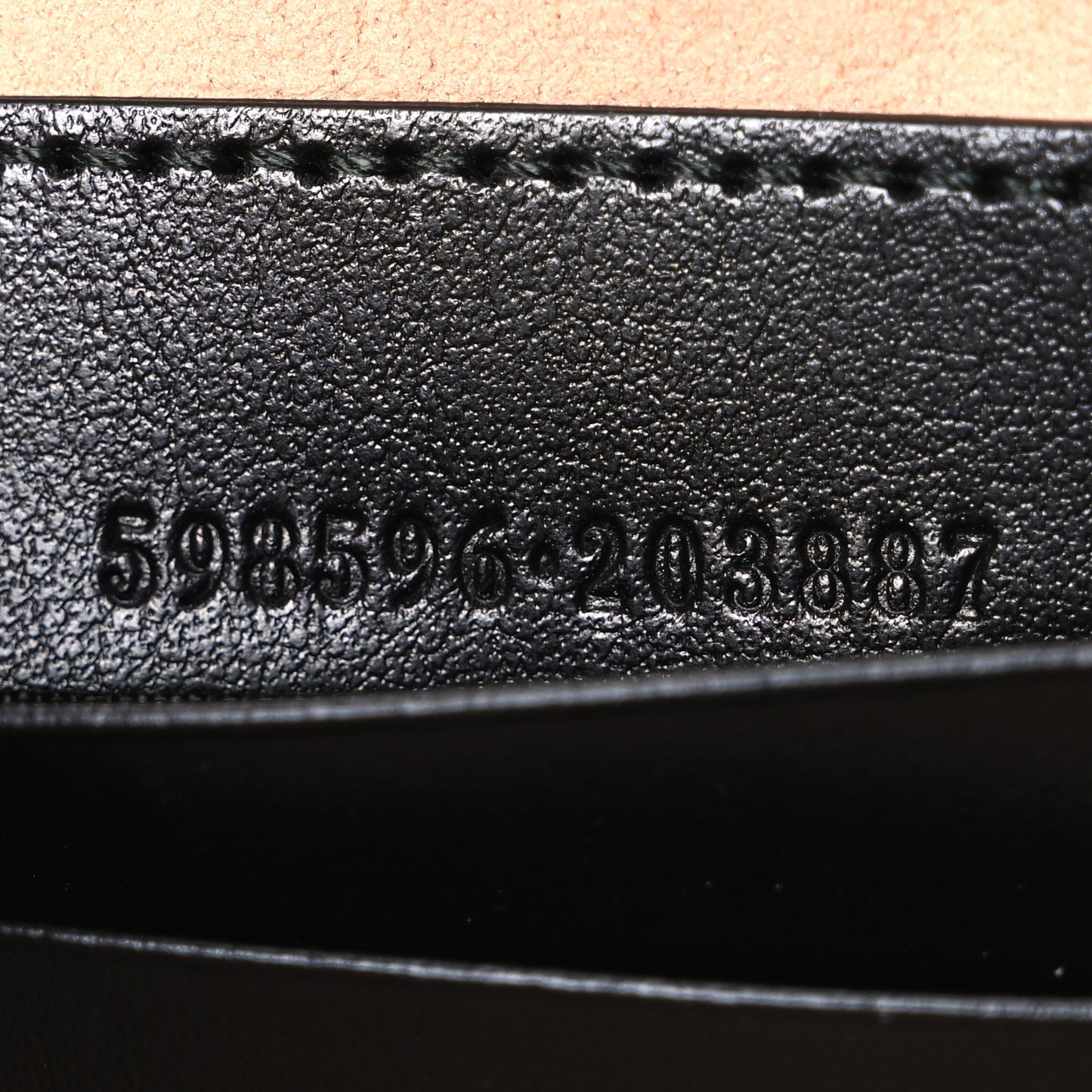 Calfskin Matelasse Mini GG Marmont Chain Crossbody Bag Black