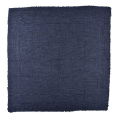 Christian Dior Wool Silk Cashmere Oblique Shawl Blue 1 of 5