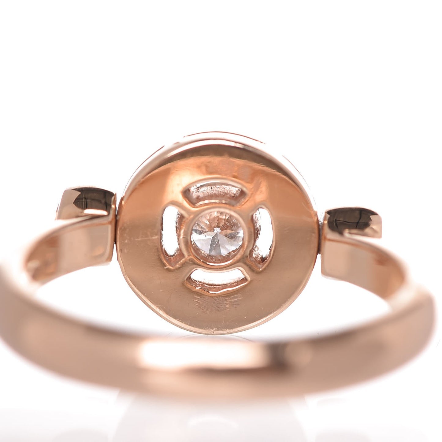 18K Rose Gold Diamond Bvlgari Bvlgari Ring 52 6
