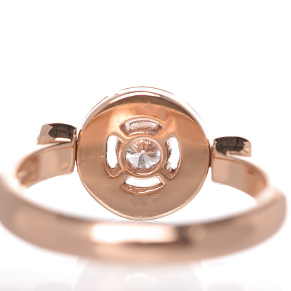 Bulgari 18K Rose Gold Diamond Bvlgari Bvlgari Ring 52 6 5 of 8