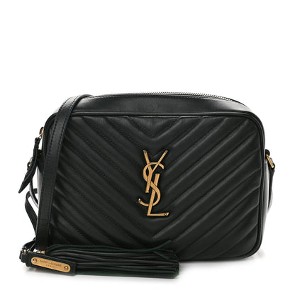 Saint Laurent Calfskin Matelasse Monogram Lou Camera Bag Military Green 1 of 10