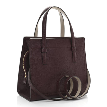 Salvatore Ferragamo Hammered Calfskin Double Handle Small Amy Tote Red 3 of 10