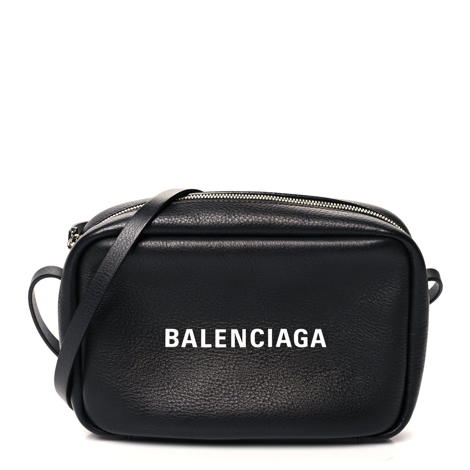 Balenciaga Calfskin Logo S Everyday Camera Bag Black 1 of 8