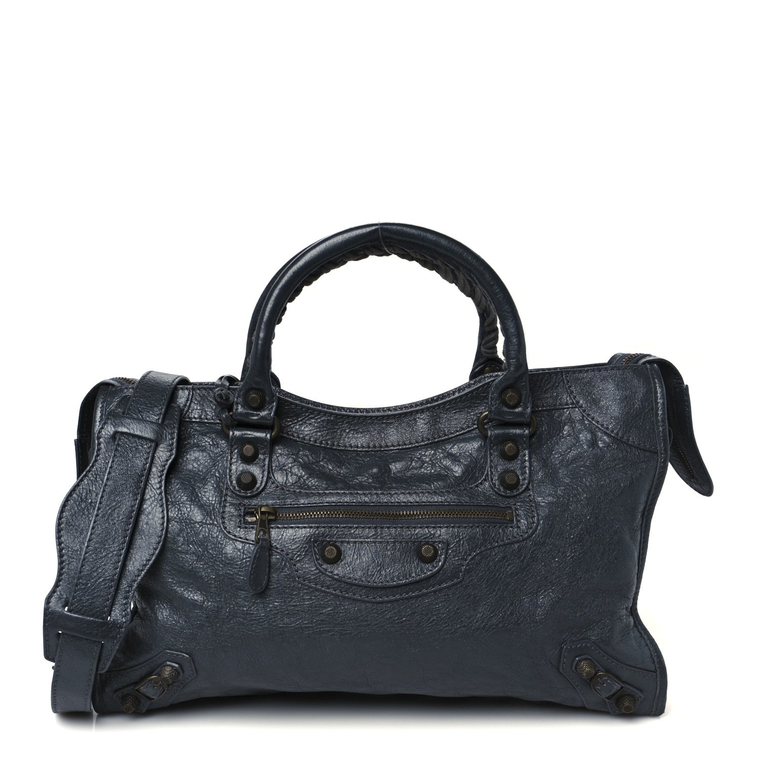 Balenciaga Agneau Giant 12 Gunmetal Hardware City Gris Fossile