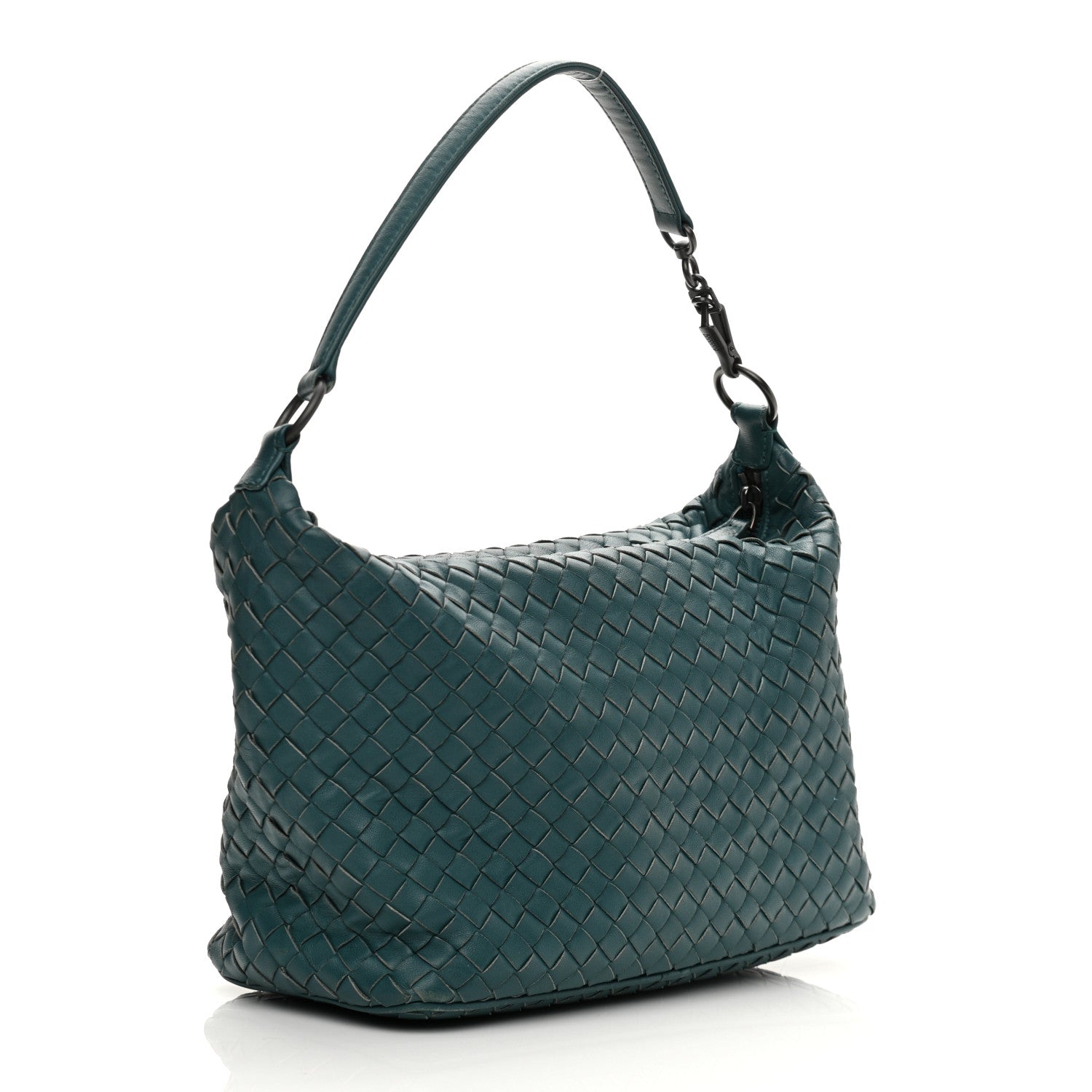 Bottega Veneta Nappa Intrecciato Small Shoulder Bag Mallard 3 of 12