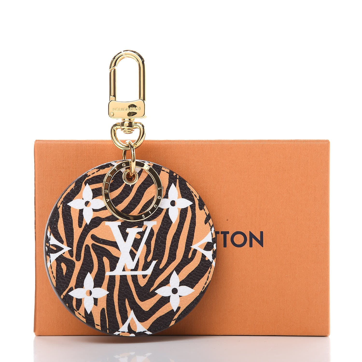Louis Vuitton Monogram Giant Jungle Bag Charm Key Holder Black 6 of 6