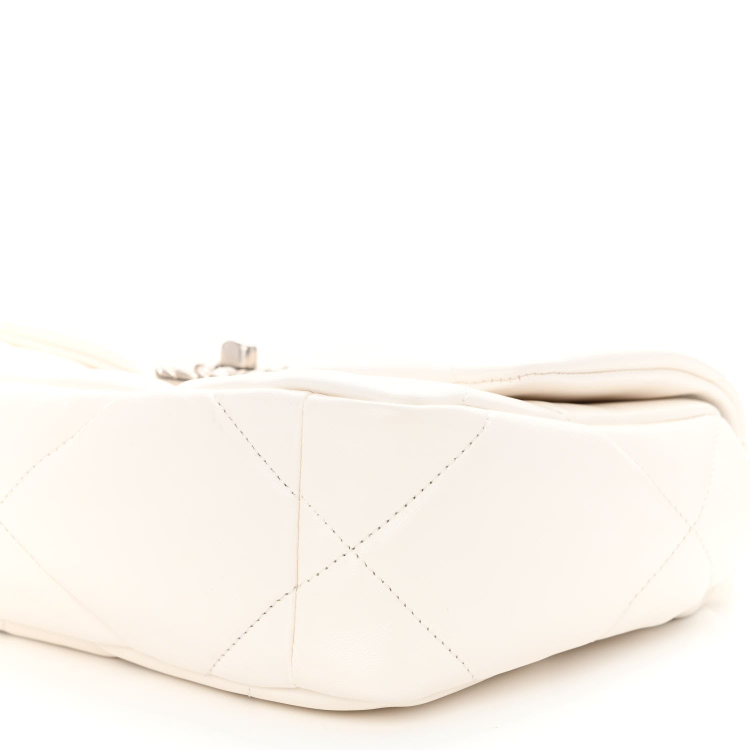 Chanel Lambskin Quilted Medium Chanel 19 Flap White 9 of 9