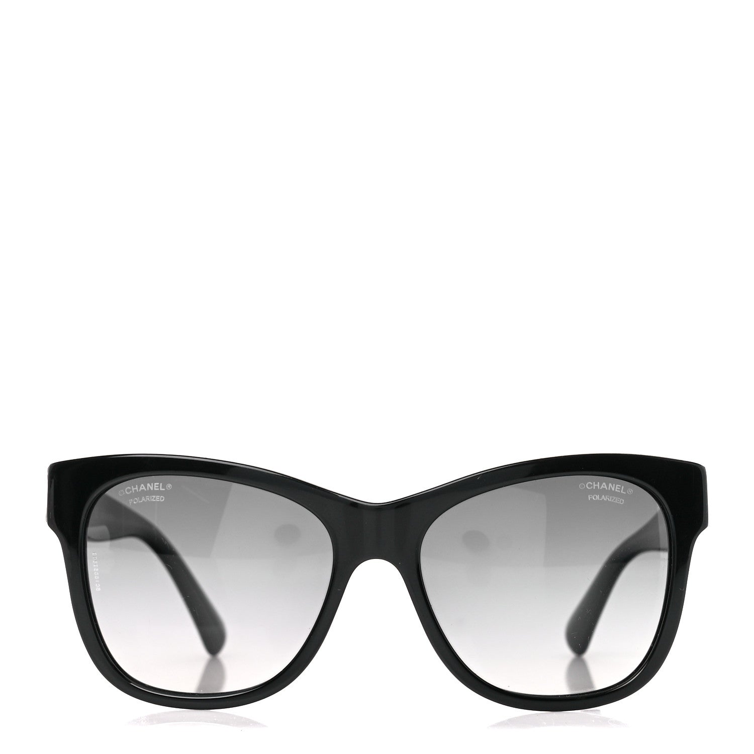 Chanel Acetate Polarized Square CC Sunglasses 5380 Black 2 of 8