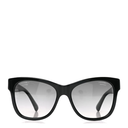 Chanel Acetate Polarized Square CC Sunglasses 5380 Black 2 of 8