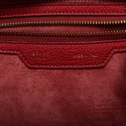 Celine Baby Grained Calfskin Micro Luggage Red 6 of 7