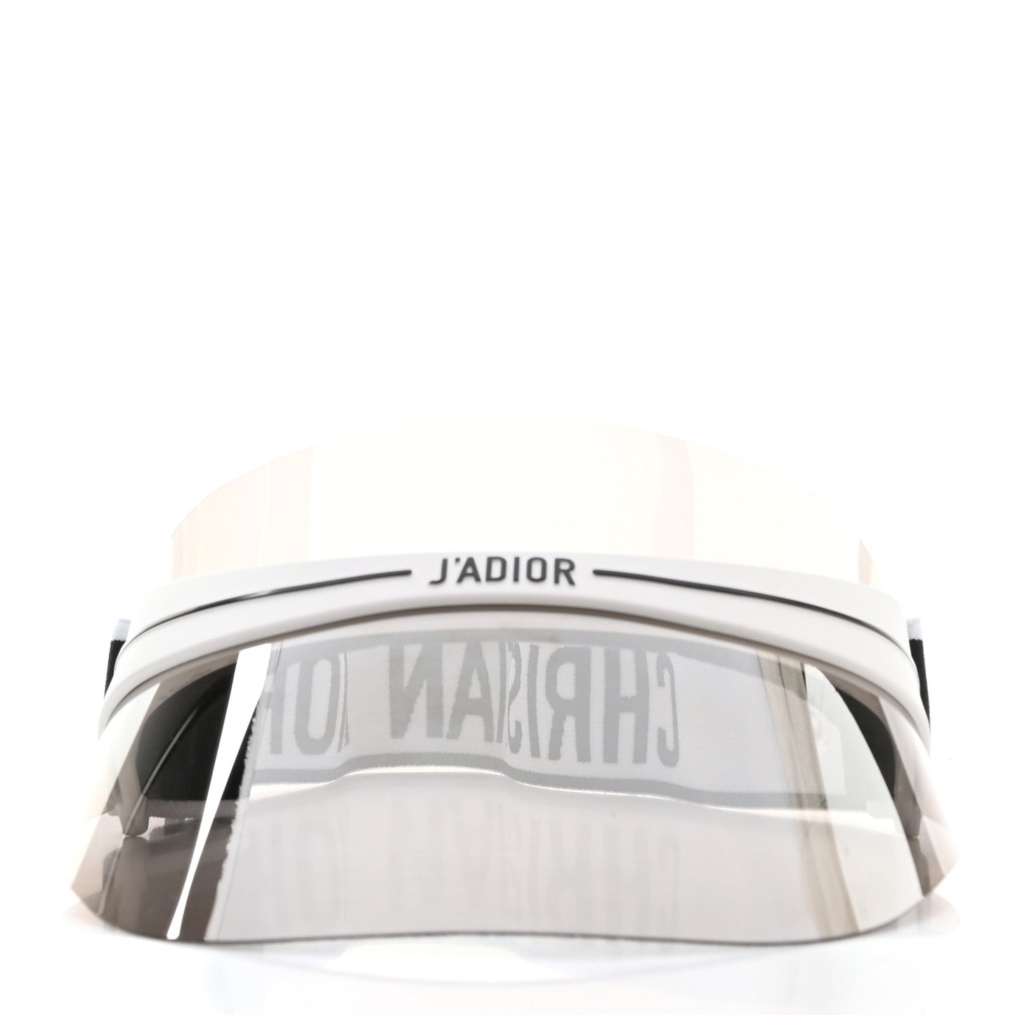 Mirrored DiorClub1 Sun Visor White Black
