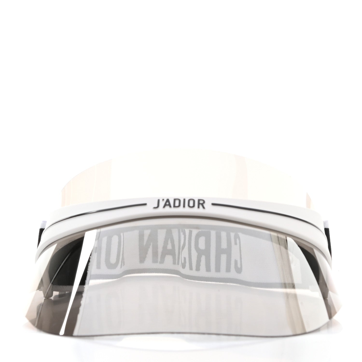Christian Dior Mirrored DiorClub1 Sun Visor White Black 3 of 8