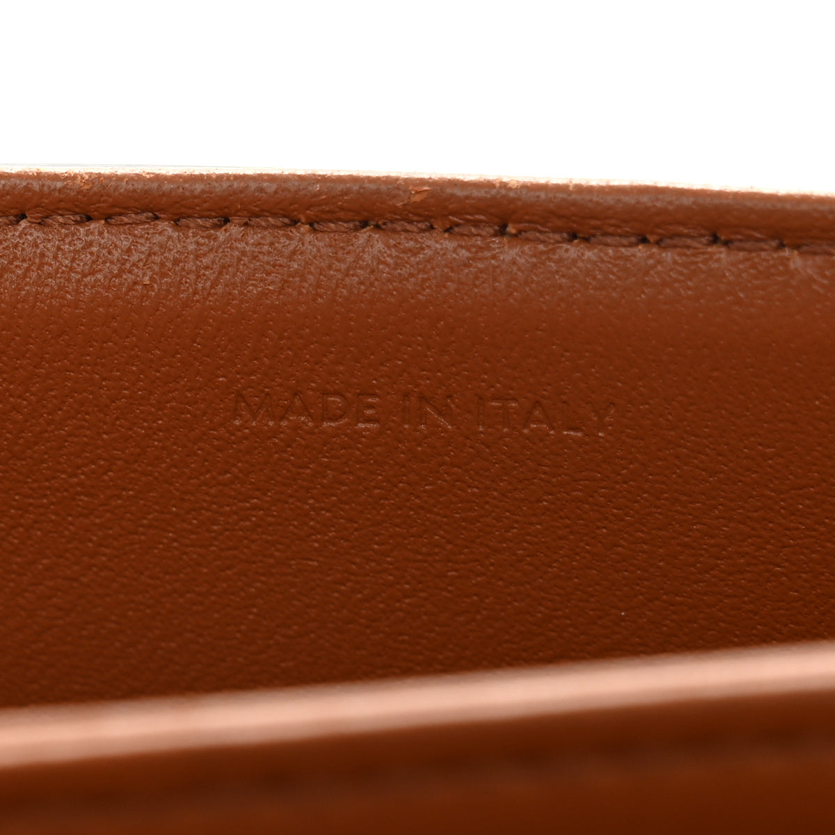 Celine Calfskin Triomphe Canvas Teen Triomphe Bag Tan 7 of 11
