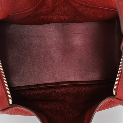 Hermes Taurillon Clemence Lindy 30 Rouge Garance 5 of 7
