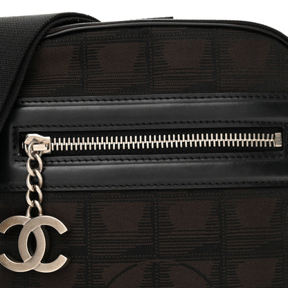 Chanel Nylon Travel Crossbody Bag Brown Black 8 of 12