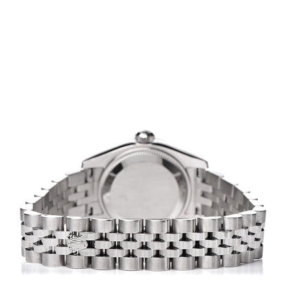 Rolex Stainless Steel 18K White Gold Diamond Mother of Pearl 26mm Oyster Perpetual Datejust Watch 179174 4 of 7