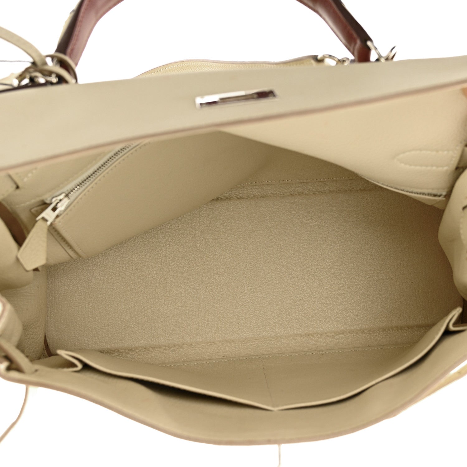 Hermes Togo Au Galop Kelly Retourne 32 Craie Rouge H Fauve Black 5 of 15