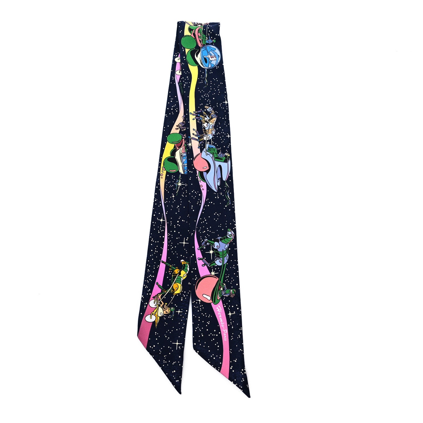Silk Space Derby Twilly Marine Rose Multicolor