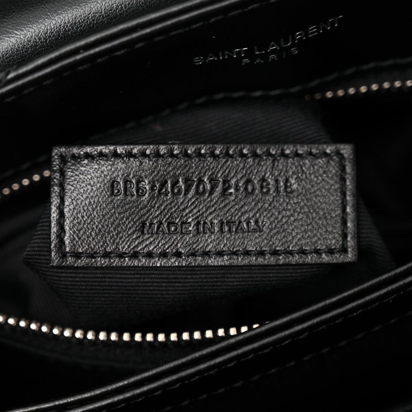 Calfskin Y Quilted Monogram Toy Loulou Crossbody Bag Black