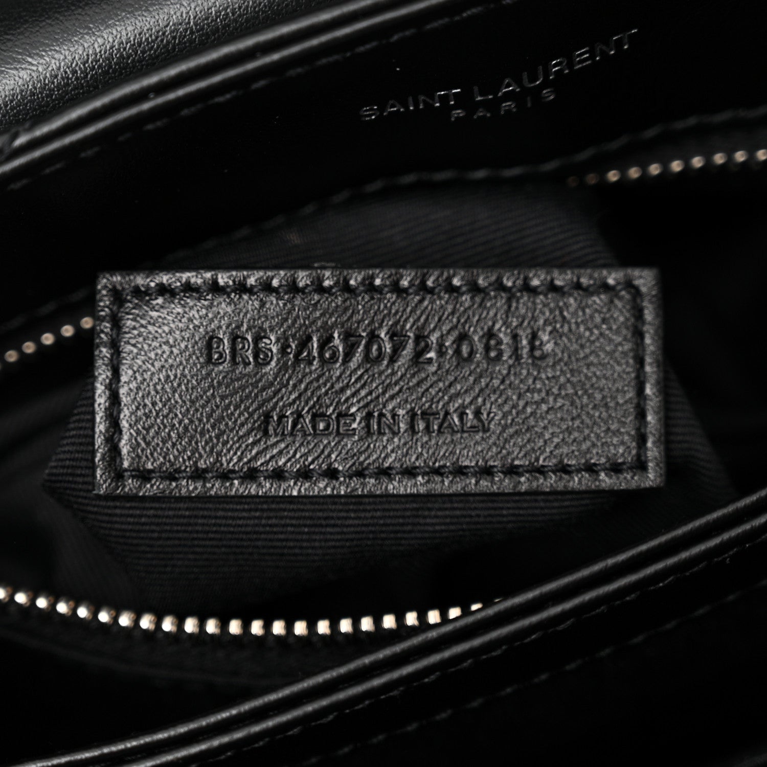 Saint Laurent Calfskin Y Quilted Monogram Toy Loulou Crossbody Bag Black 7 of 10