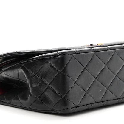 Chanel Lambskin Quilted Medium Double Flap Black 9 of 12