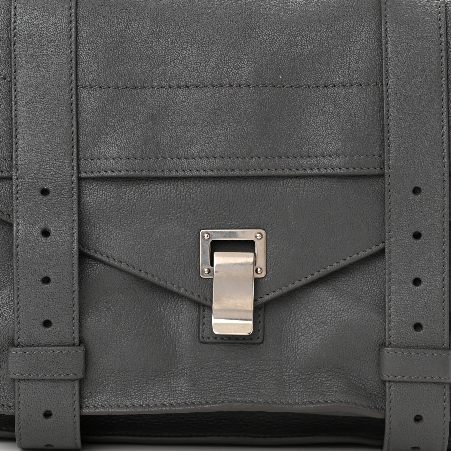 Proenza Schouler Lambskin Medium PS1 Satchel Heather Grey 9 of 11