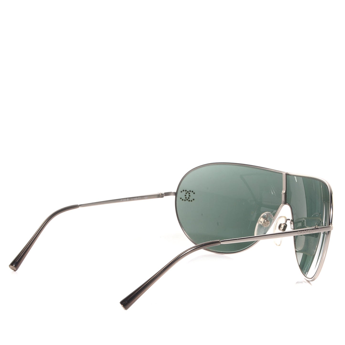 Crystal CC Logo Sunglasses 4122-B Silver