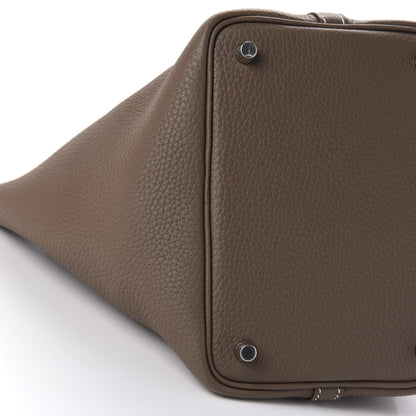 Hermes Taurillon Clemence Picotin Lock 18 PM Etoupe 6 of 11