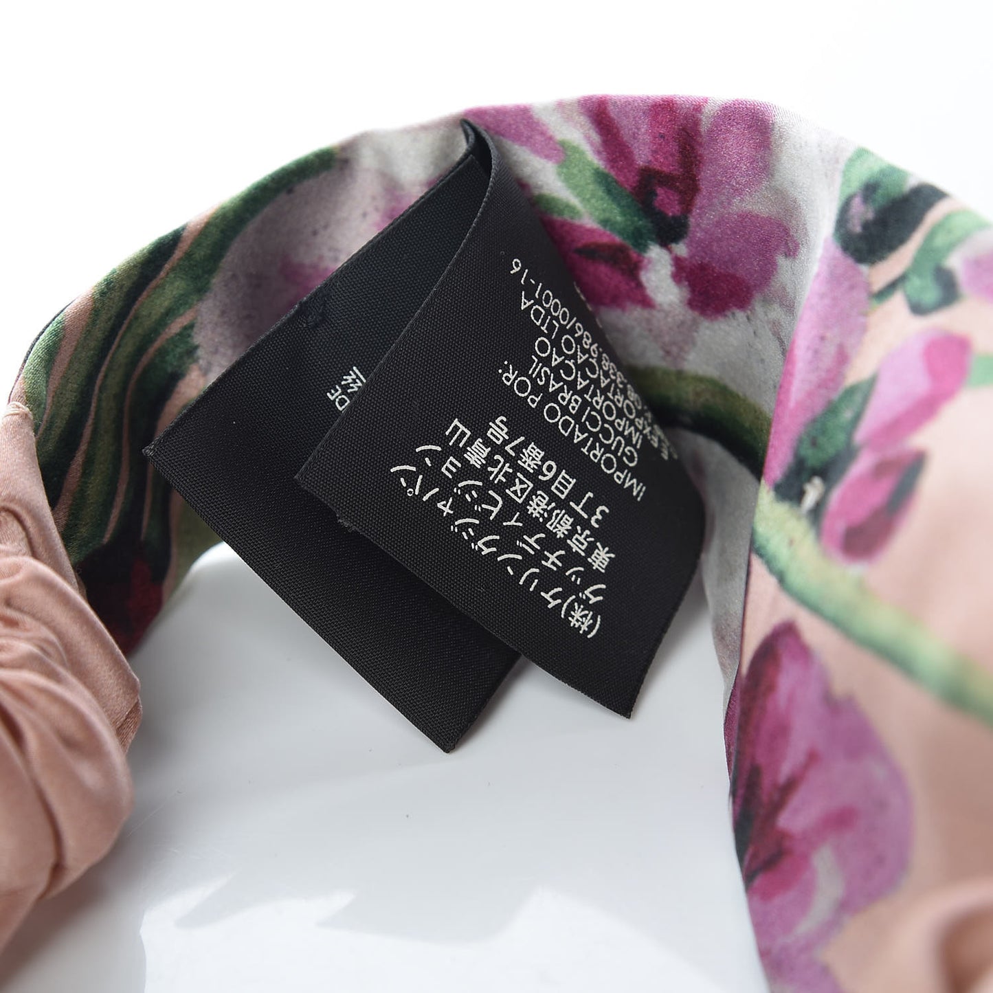 Silk Blooms Print Headband Pink