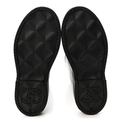 Chanel Caoutchouk CC High Boots 40 Black 6 of 8