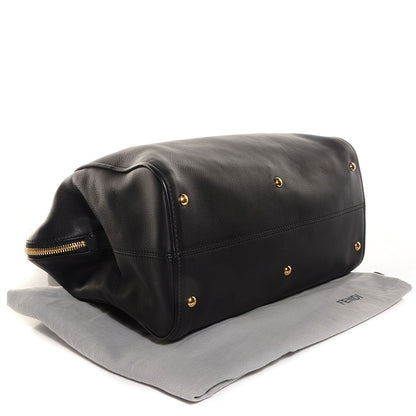 Fendi Vitello Dolce Marmol Large Chameleon Tote Black 4 of 10