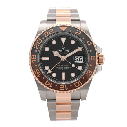 Rolex Stainless Steel 18K Everose Gold 40mm GMT-Master II Root Beer Watch 126711CHNR 1 of 5