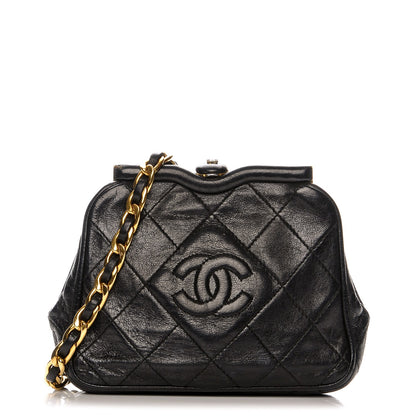 Chanel Lambskin Framed Waist Chain Belt Bag Black 1 of 9