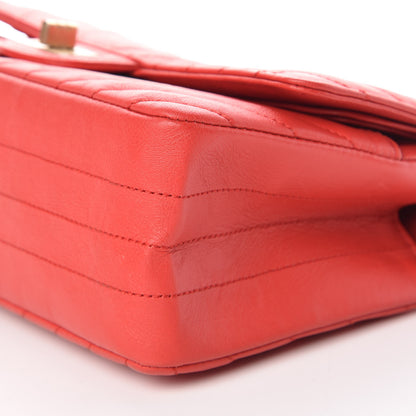 Chanel Calfskin Chevron Quilted 2.55 Reissue 225 Flap Red 6 of 9