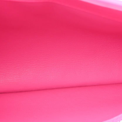 Salvatore Ferragamo Calfskin Intreccio Trifolio Shoulder Bag Hot Pink 5 of 13