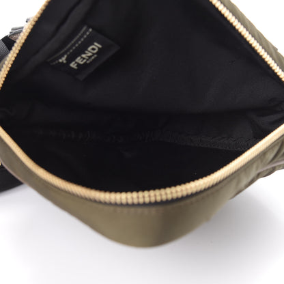 Fendi Nylon Dolmias Vitello Grace FF Multi Pouch Belt Bag Military Brown Tortora 5 of 12