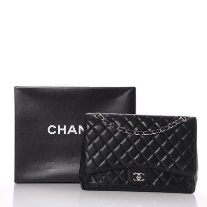 Chanel Caviar Quilted Maxi Single Flap Black 8 of 8