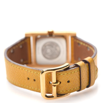 Hermes Stainless Steel Courchevel 23mm Medor Quartz Watch Jaune 4 of 6