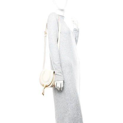Chloe Calfskin Mini Marcie Round Crossbody Bag White 2 of 11