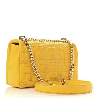 Burberry Lambskin Quilted Small Lola Bag Deep Saffron 3 of 12